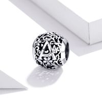 Casual Letter Sterling Silver Inlay Zircon Jewelry Accessories main image 2