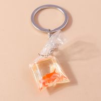 Cute Fish Resin Zinc Alloy Keychain main image 3