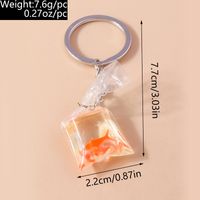 Cute Fish Resin Zinc Alloy Keychain main image 2