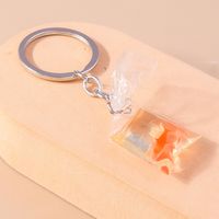 Cute Fish Resin Zinc Alloy Keychain main image 4