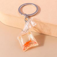 Cute Fish Resin Zinc Alloy Keychain main image 1