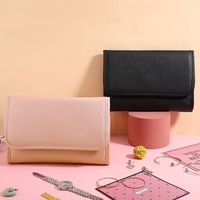 Casual Solid Color Pu Leather Jewelry Bag main image 2