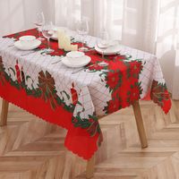Christmas Classic Style Letter Polyester Festival Tablecloth sku image 5