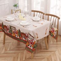 Christmas Classic Style Letter Polyester Festival Tablecloth main image 2