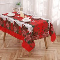 Christmas Classic Style Letter Polyester Festival Tablecloth sku image 4