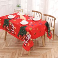 Christmas Classic Style Letter Polyester Festival Tablecloth main image 4