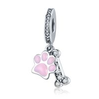 Casual Dog Sterling Silver Beaded Inlay Zircon Jewelry Accessories sku image 5
