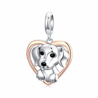 Casual Dog Sterling Silver Beaded Inlay Zircon Jewelry Accessories sku image 4
