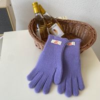 Frau Süß Preppy-stil Süss Einfarbig Handschuhe 1 Paar sku image 12