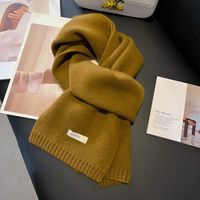 Unisex Sweet Solid Color Fleece Scarf sku image 11