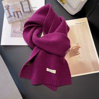 Unisex Sweet Solid Color Fleece Scarf sku image 14