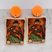 Wholesale Jewelry Cartoon Style Cartoon Character Arylic Drop Earrings main image 5