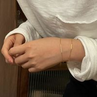 Simple Style Commute Solid Color Copper Inlay Zircon Bracelets main image 4