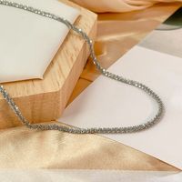Klassischer Stil Geometrisch Titan Stahl Überzug Halskette sku image 1