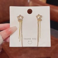 Wholesale Jewelry Sweet Heart Shape Flower Bow Knot Mixed Materials Rhinestones Pearl Plating Inlay Drop Earrings sku image 9