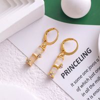 Wholesale Jewelry Sweet Heart Shape Flower Bow Knot Mixed Materials Rhinestones Pearl Plating Inlay Drop Earrings sku image 12