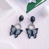 Wholesale Jewelry Sweet Heart Shape Flower Bow Knot Mixed Materials Rhinestones Pearl Plating Inlay Drop Earrings sku image 16