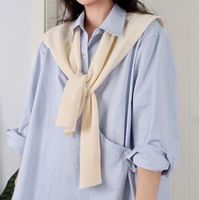 Women's Casual Solid Color Knit Shawl main image 3