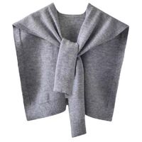Women's Casual Solid Color Knit Shawl sku image 5