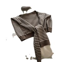 Women's Lady Stripe Knit Shawl main image 4