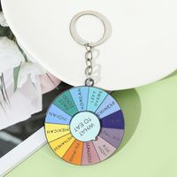 Luxurious Color Block Metal Women's Bag Pendant Keychain main image 2