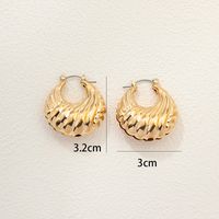 1 Paar Ig-stil Einfacher Stil Einfarbig Legierung Ohrringe main image 3