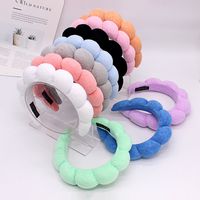 Classic Style Solid Color Sponge Hair Band main image 1