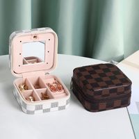 Simple Style Classic Style Solid Color Pu Leather Jewelry Boxes main image 1