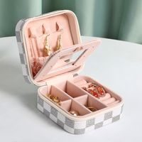 Simple Style Classic Style Solid Color Pu Leather Jewelry Boxes main image 2