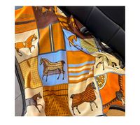 Women's Simple Style Horse Cotton And Linen Printing Scarf main image 2