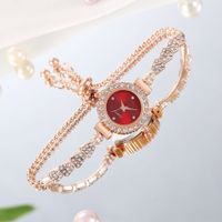 Classic Style Solid Color Telescopic Rope Quartz Women's Watches sku image 1