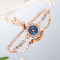 Classic Style Solid Color Telescopic Rope Quartz Women's Watches sku image 3