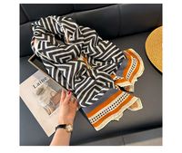 Women's Casual Simple Style Stripe Cotton And Linen Printing Scarf main image 2