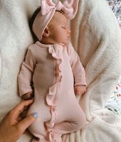 Lässig Einfarbig Baumwolle Baby Strampler sku image 2