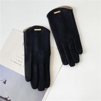 Women's Elegant Basic Solid Color Gloves 1 Set sku image 2