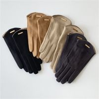 Women's Elegant Basic Solid Color Gloves 1 Set main image 6