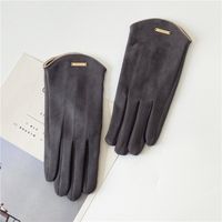 Women's Elegant Basic Solid Color Gloves 1 Set sku image 4