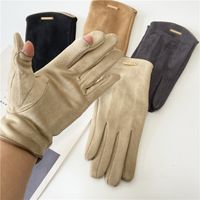 Women's Elegant Basic Solid Color Gloves 1 Set main image 2