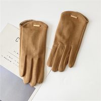 Women's Elegant Basic Solid Color Gloves 1 Set sku image 3
