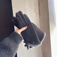 Women's Basic Bow Knot Gloves 2 Pieces sku image 4