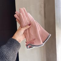 Women's Basic Bow Knot Gloves 2 Pieces sku image 3