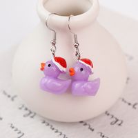 Bijoux En Gros Mignon Canard Résine Boucles D'oreilles sku image 1