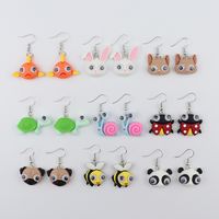 Wholesale Jewelry Cute Animal Plastic Drop Earrings main image 1