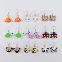 Wholesale Jewelry Cute Animal Plastic Drop Earrings main image 6