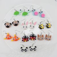 Wholesale Jewelry Cute Animal Plastic Drop Earrings main image 3