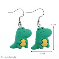 Wholesale Jewelry Cartoon Style Animal Resin Drop Earrings sku image 5
