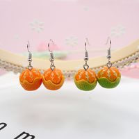 Wholesale Jewelry Cartoon Style Fruit Resin Drop Earrings main image 1