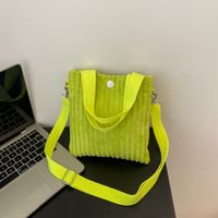 Women's Small Polyester Solid Color Basic Bucket Magnetic Buckle Handbag sku image 7
