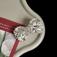 Elegant Simple Style Korean Style Bow Knot Alloy Diamond Hair Clip main image 1