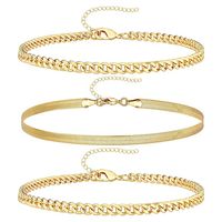 Simple Style Solid Color Copper Plating Gold Plated Bracelets sku image 16